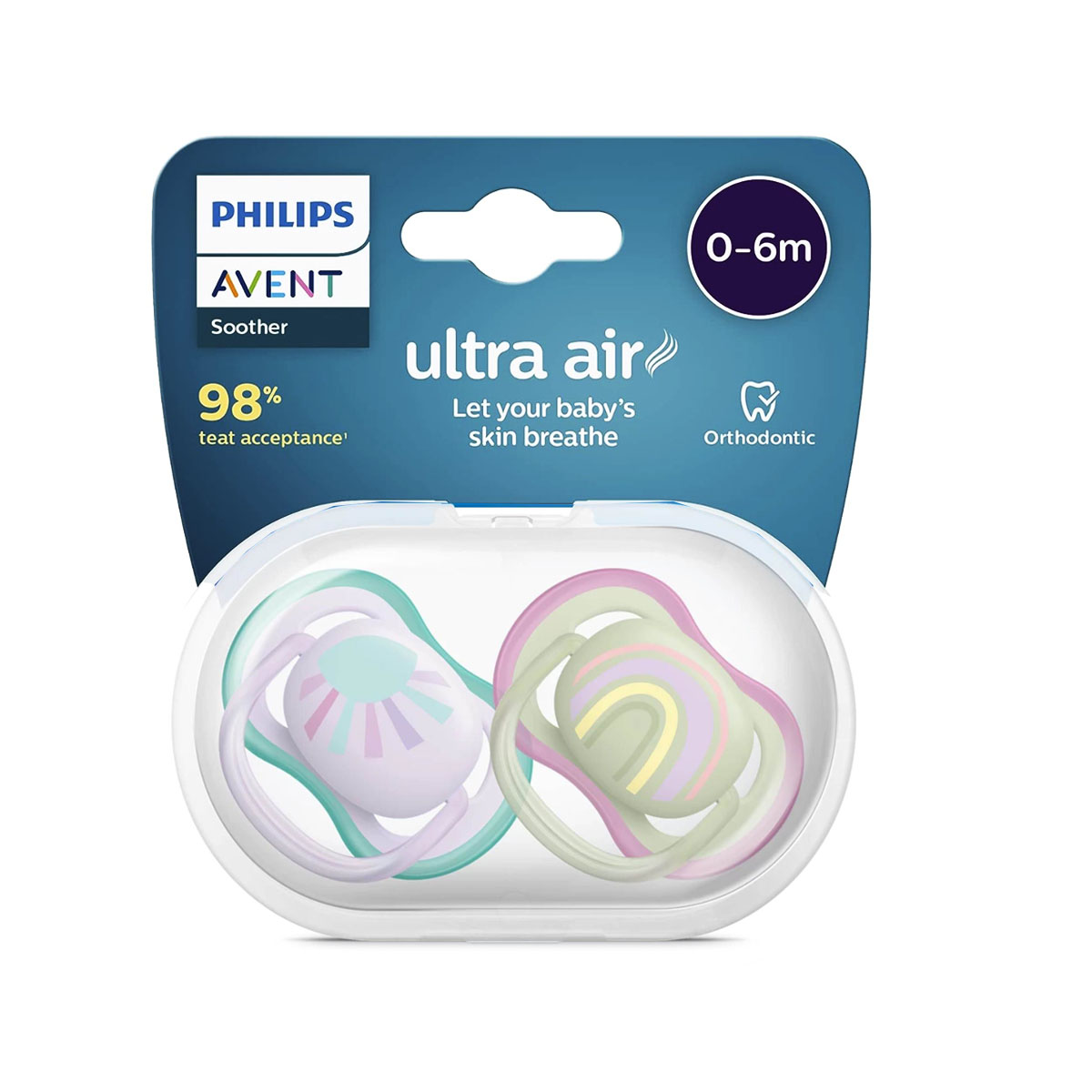 Philips-Avent-Ultra-Air-Soothers-for-Babies-0-6-Month Philips Avent Ultra Air Soothers for Babies 0-6 Months - Image 1