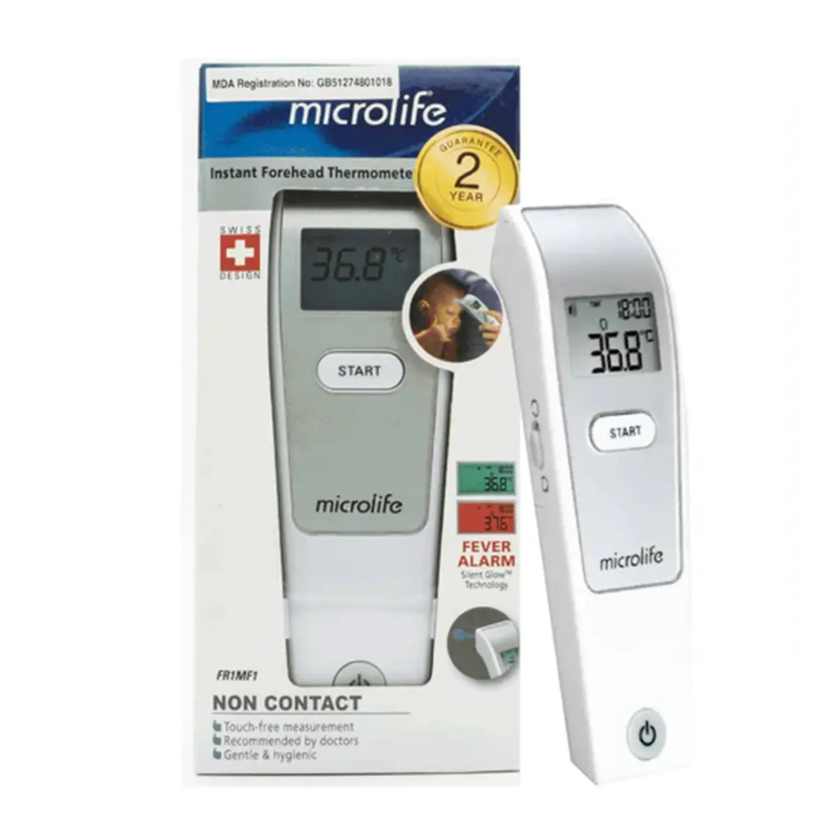 00204163_L_1_3507_9694f293-2dd8-42ef-addd-4d1a00ed5393 (1) Microlife Non Contact Forehead Thermometer (FR1MF1) - Image 1