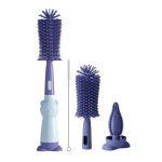 Premium 3-in-1 Baby Silicone Bottle Brush