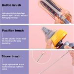 Premium 3-in-1 Baby Silicone Bottle Brush - Image 6