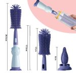 Premium 3-in-1 Baby Silicone Bottle Brush - Image 2