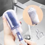 Premium 3-in-1 Baby Silicone Bottle Brush - Image 4